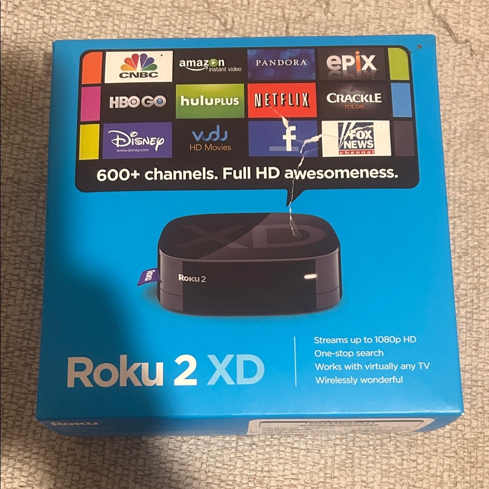 Roku 2 XD Streaming Device - Black and Blue